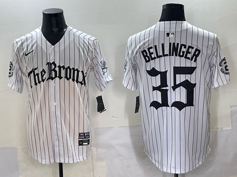Men New York Yankees #35 Bellinger White Nike  2025 MLB Jersey style 007->new york yankees->MLB Jersey